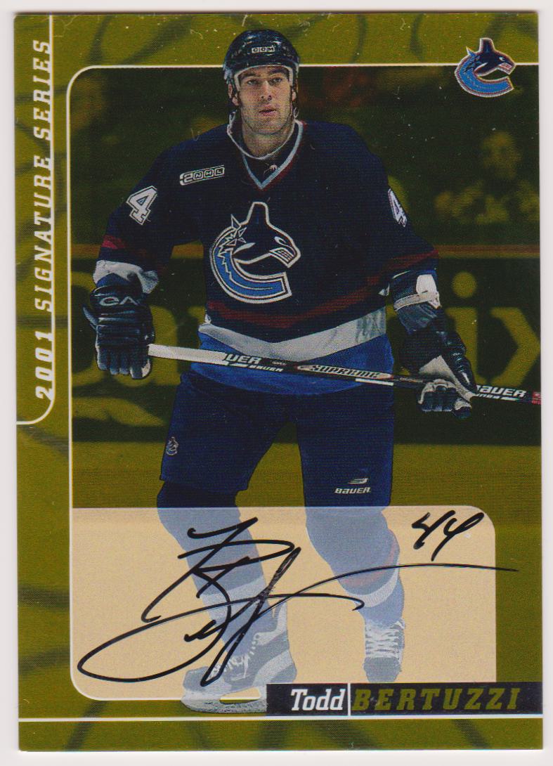 (image for) 2000-01 BAP Signature Series Autographs Gold #60 Todd Bertuzzi