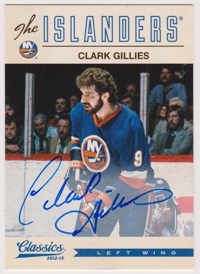 (image for) 2012-13 Classics Signatures Autographs #15 Clark Gillies