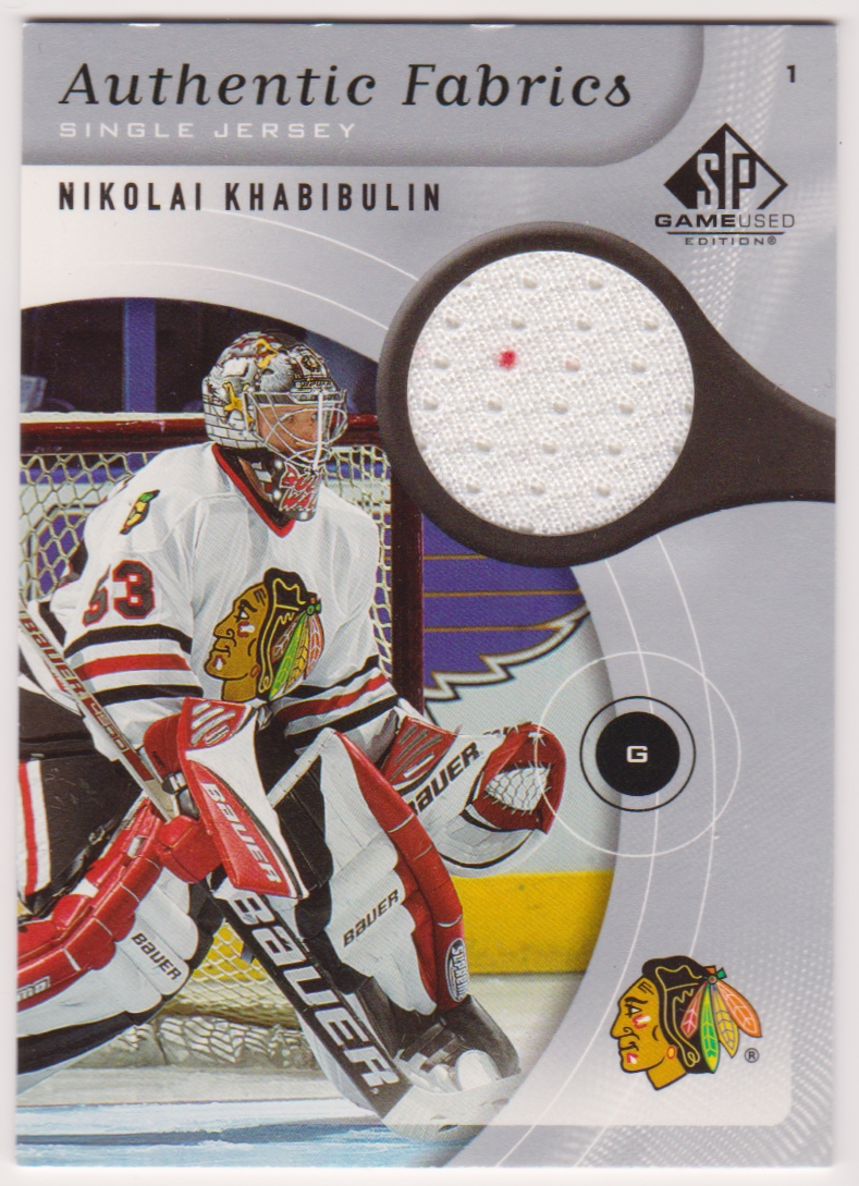 (image for) 2005-06 SP Game Used Authentic Fabrics #AFNK Nikolai Khabibulin