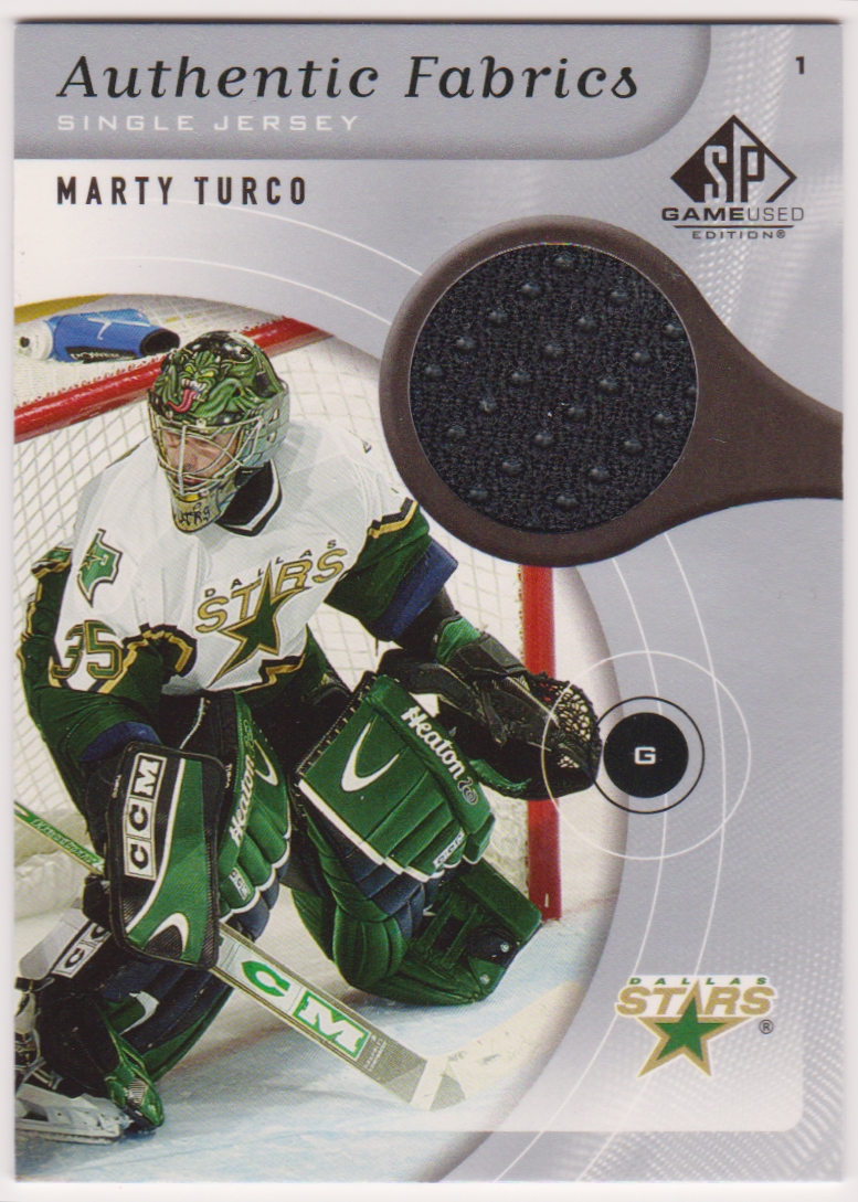 (image for) 2005-06 SP Game Used Authentic Fabrics #AFMT Marty Turco