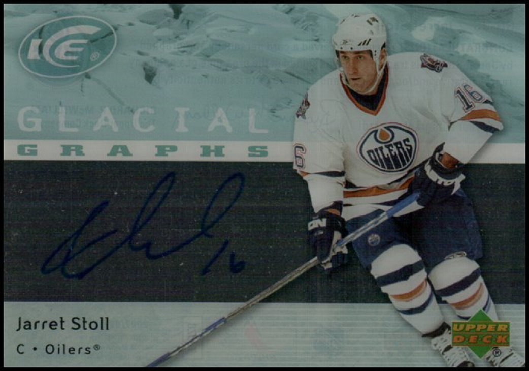 (image for) 2007-08 Upper Deck Ice Glacial Graphs #GGJS Jarret Stoll AUTO