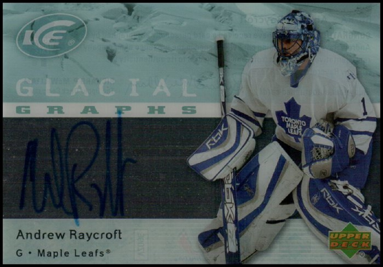 (image for) 2007-08 Upper Deck Ice Glacial Graphs #GGRA Andrew Raycroft
