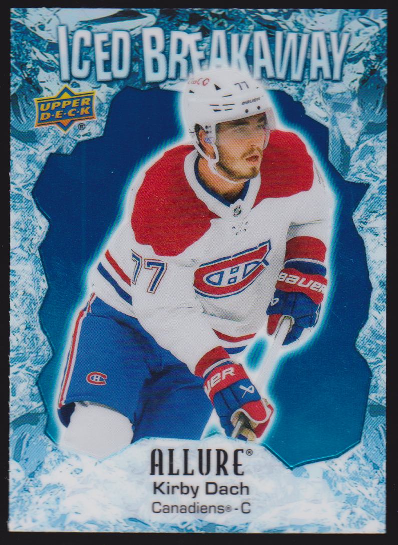 2023-24 Upper Deck Allure Iced Breakaway #IB10 Kirby Dach (image for) 2023-24 Upper Deck Allure Iced Breakaway #IB10 Kirby Dach
