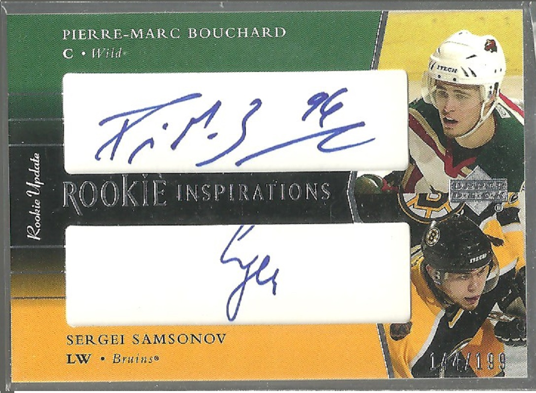 (image for) 2002-03 UD Rookie Update #164 Pierre-Marc Bouchard RC AUTO