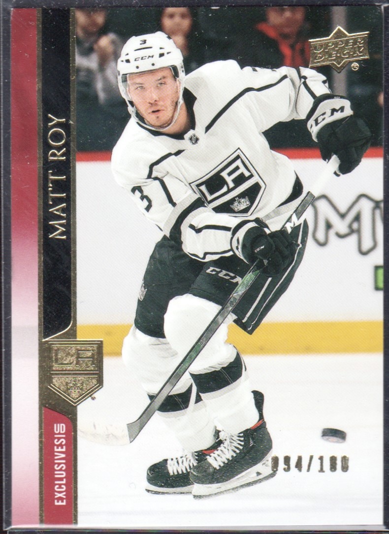 2020-21 Upper Deck Exclusives #339 Matt Roy 94/100 (image for) 2020-21 Upper Deck Exclusives #339 Matt Roy 94/100