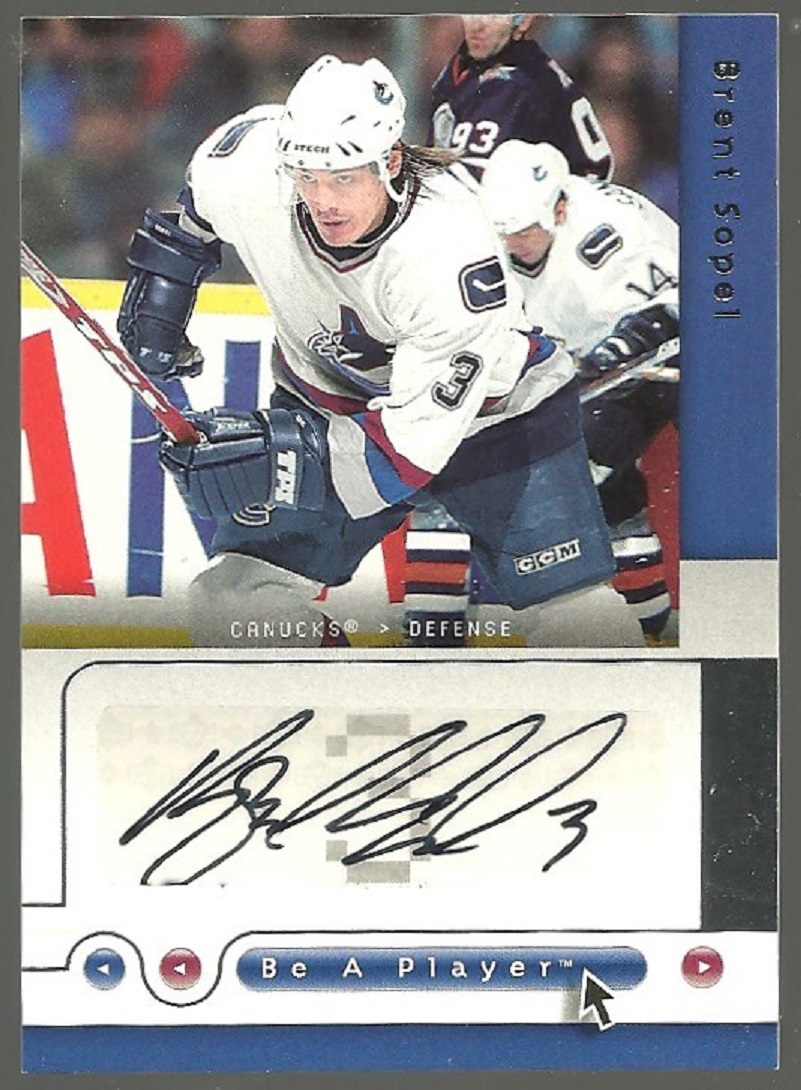 (image for) 2005-06 Be A Player Signatures #BT Brent Sopel AUTO