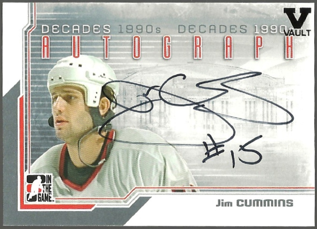 (image for) 2013-14 ITG Decades 1990s Autographs #AJCUM Jim Cummins