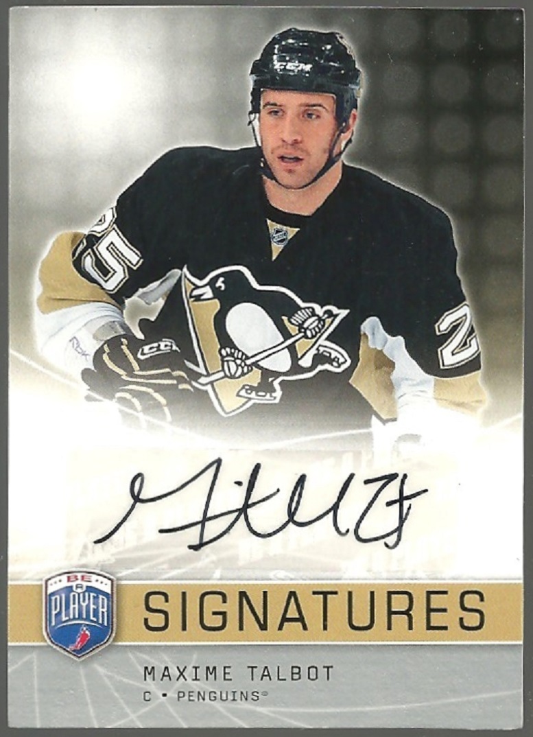 (image for) 2008-09 Be A Player Signatures #SMT Maxime Talbot