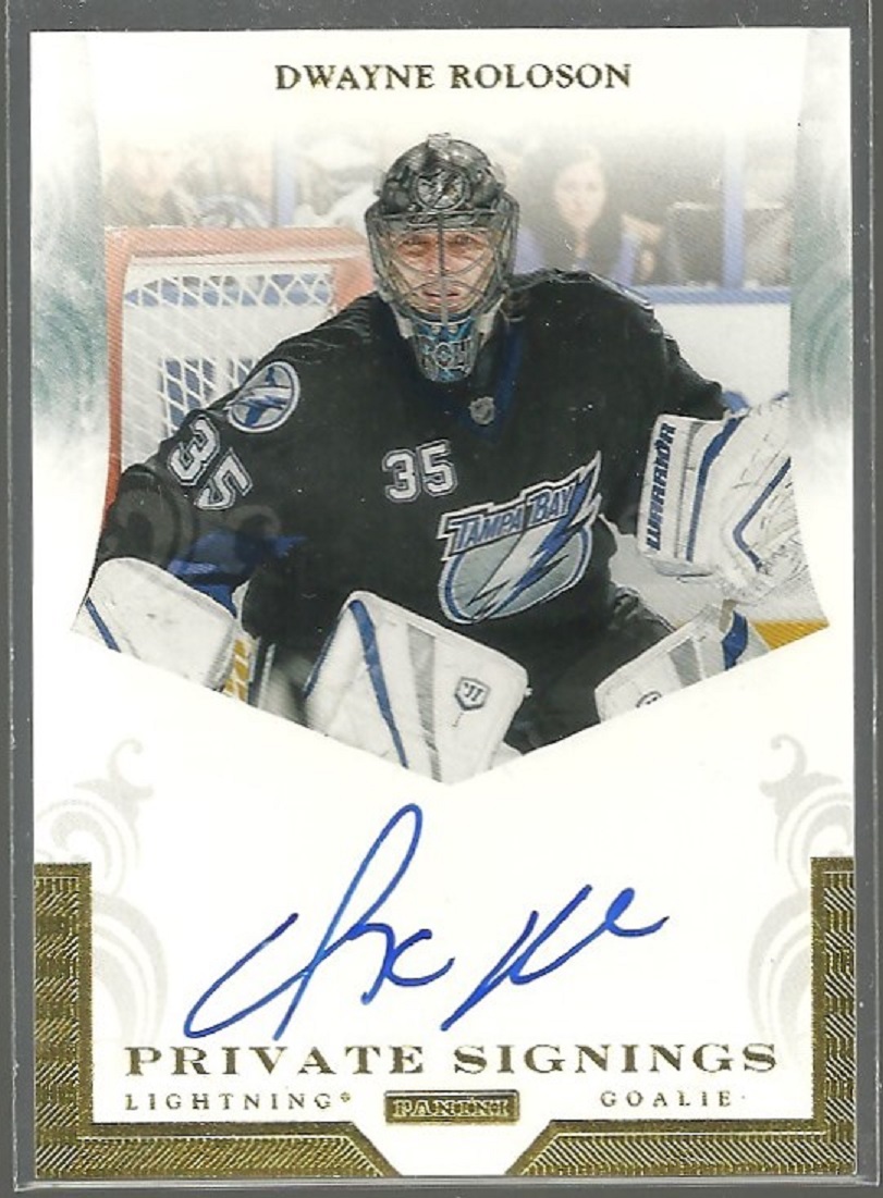2011-12 Panini Private Signings #RDL Dwayne Roloson (image for) 2011-12 Panini Private Signings #RDL Dwayne Roloson