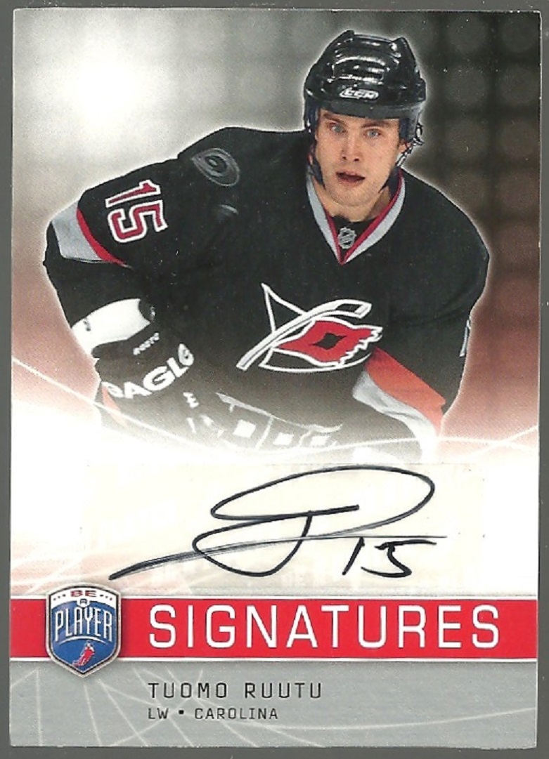 (image for) 2008-09 Be A Player Signatures #STR Tuomo Ruutu