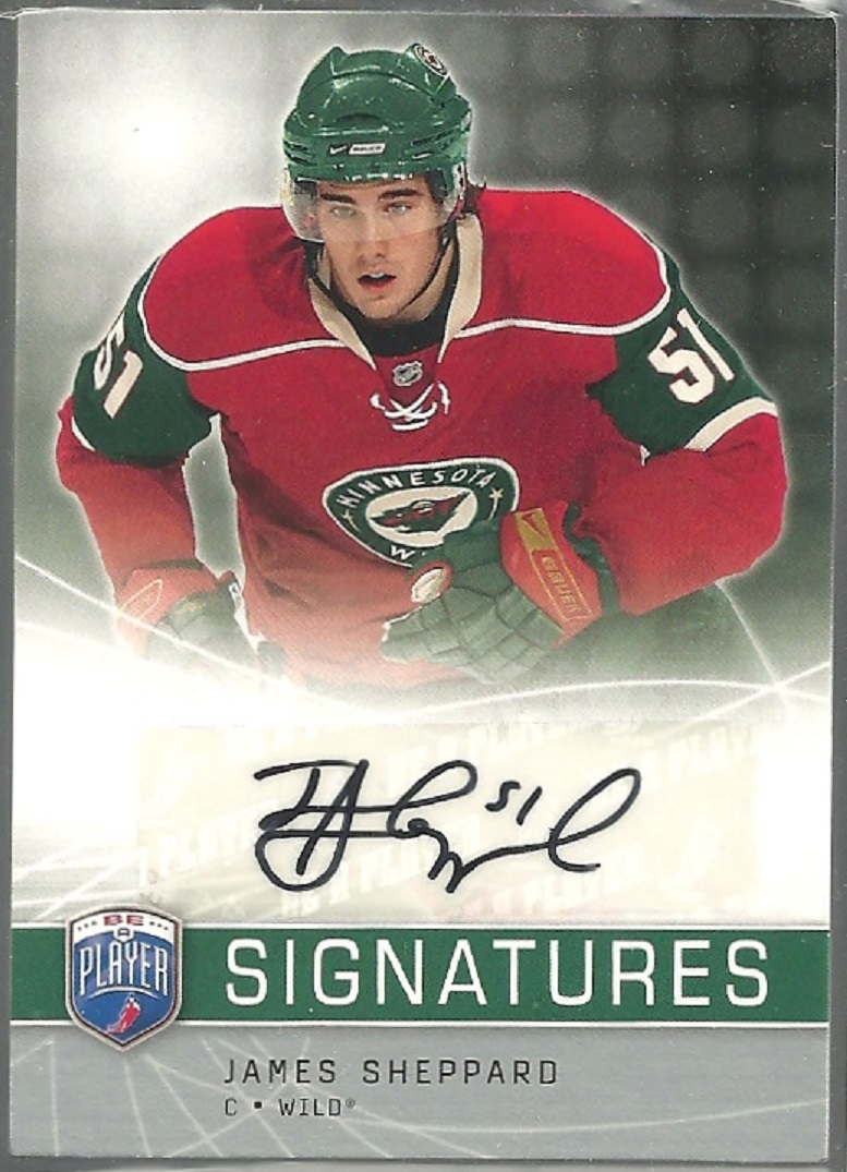 (image for) 2008-09 Be A Player Signatures #SSH James Sheppard
