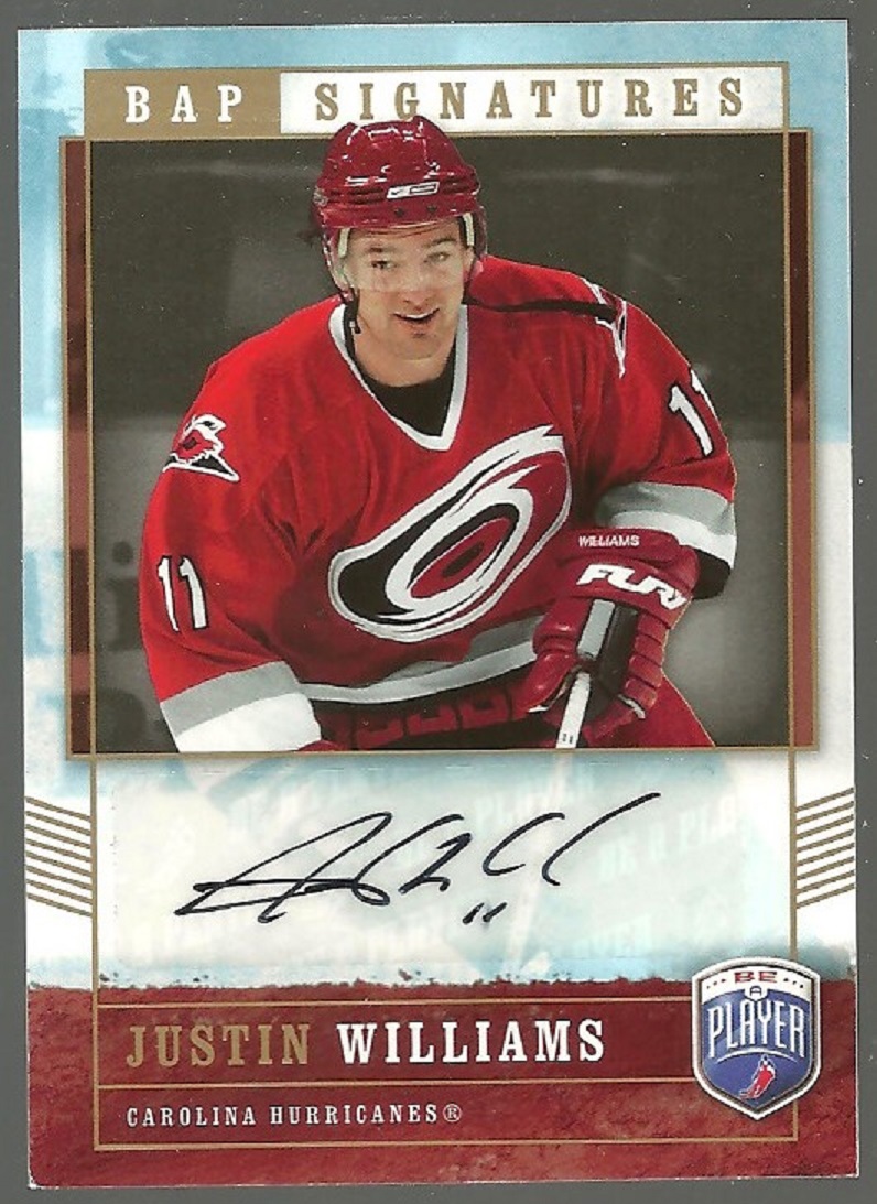 (image for) 2006-07 Be A Player Signatures #JW Justin Williams