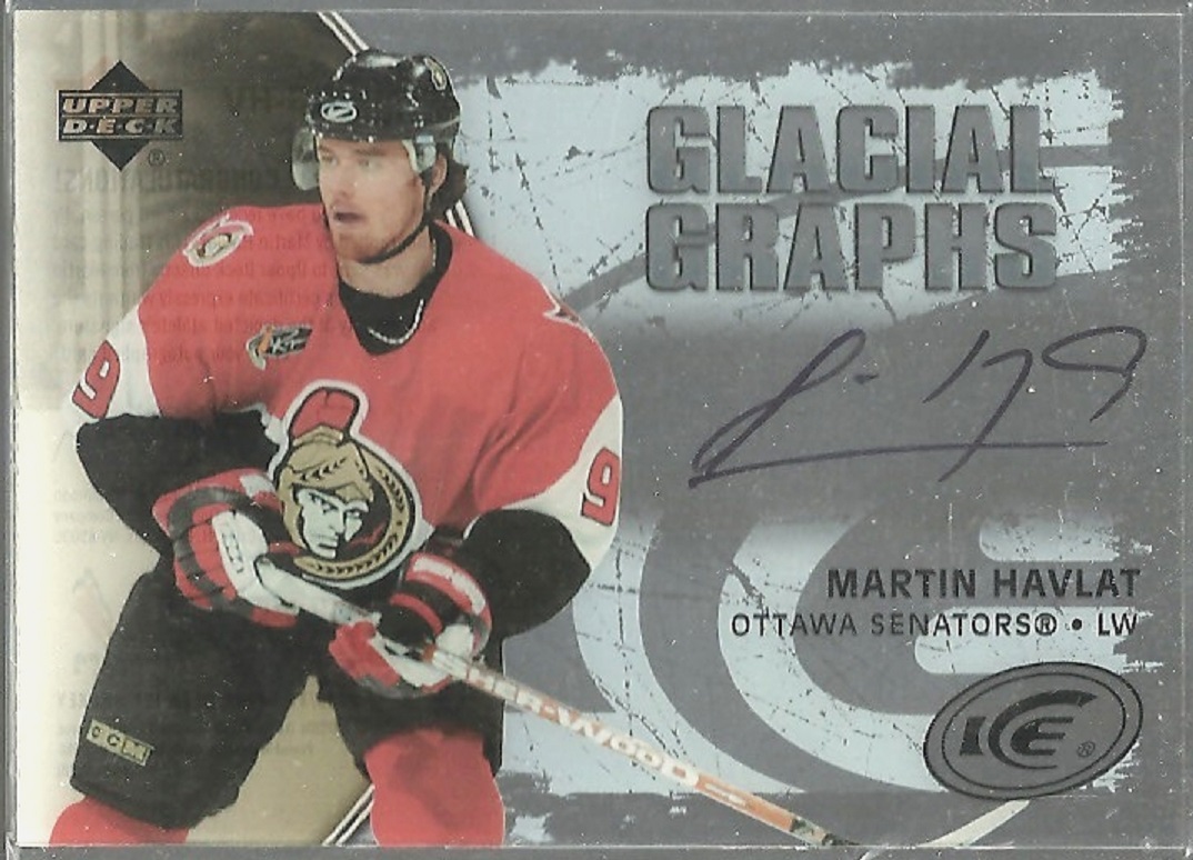 (image for) 2005-06 Upper Deck Ice Glacial Graphs #GGHV Martin Havlat