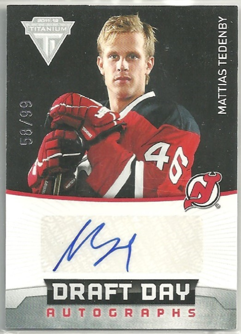 (image for) 2011-12 Panini Titanium Draft Day Autographs #45 Mattias Tedenby