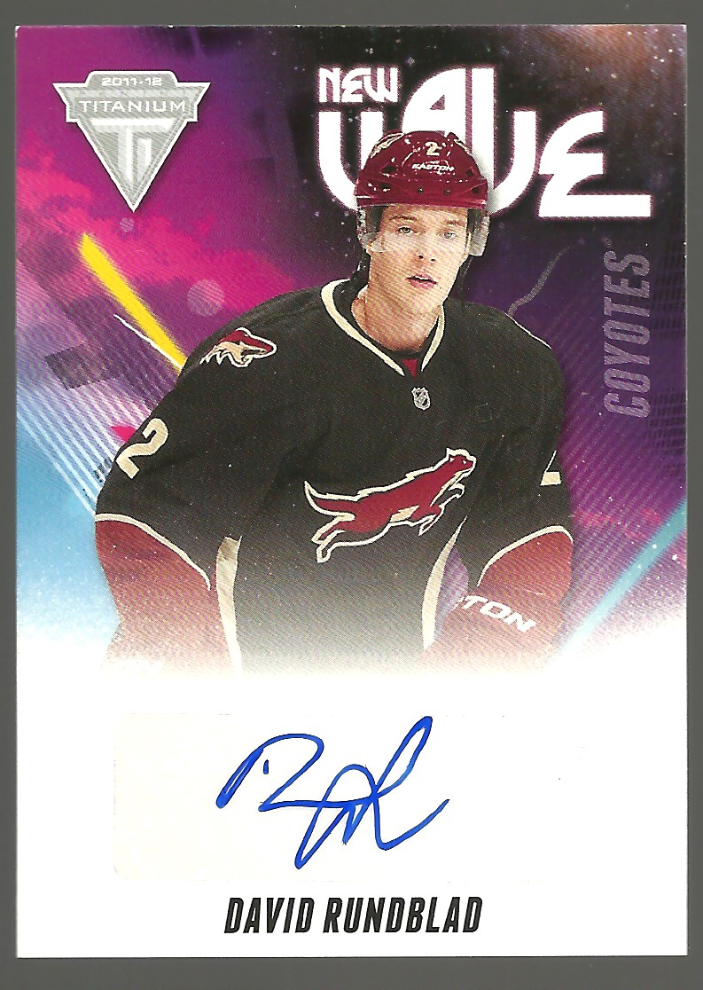 2011-12 Titanium New Wave Auto #32 David Rundblad (image for) 2011-12 Titanium New Wave Auto #32 David Rundblad