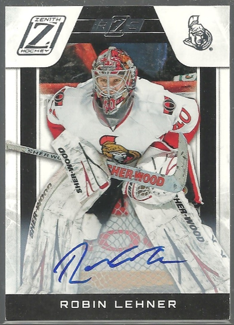 (image for) 2010-11 Zenith #191 Robin Lehner AUTO RC 610/999