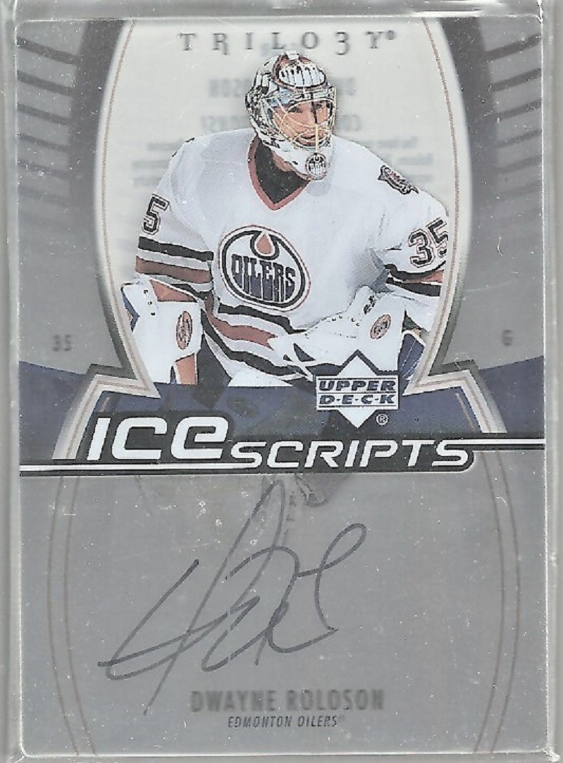 (image for) 2006-07 Upper Deck Trilogy Ice Scripts #ISDR Dwayne Roloson AUTO