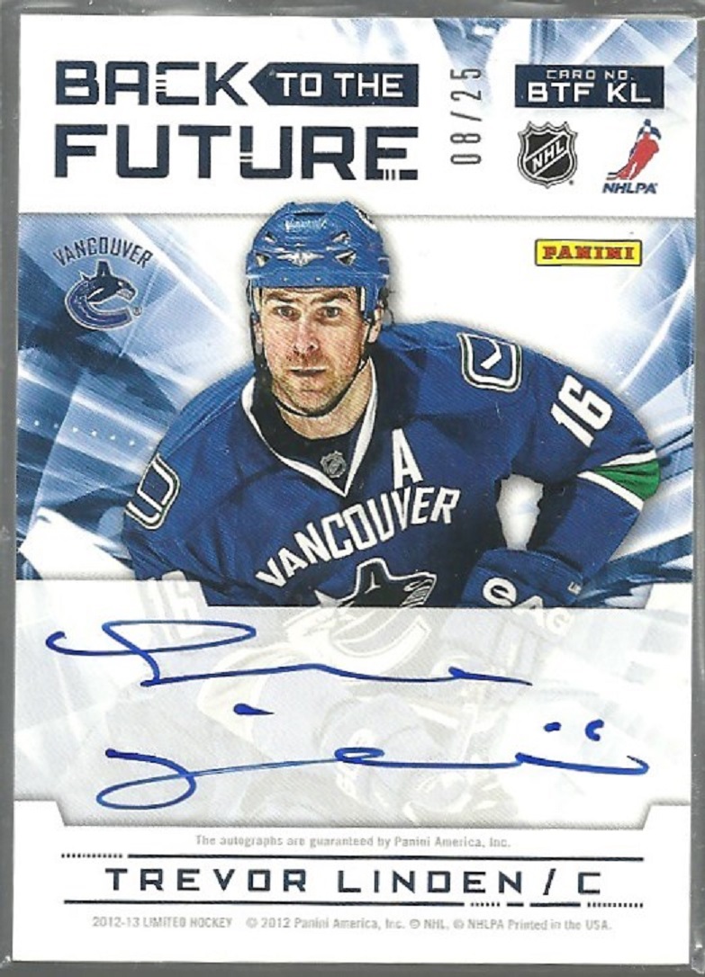 (image for) 2012-13 Limited Back To The Future Signatures #BTFLK Linden 8/25