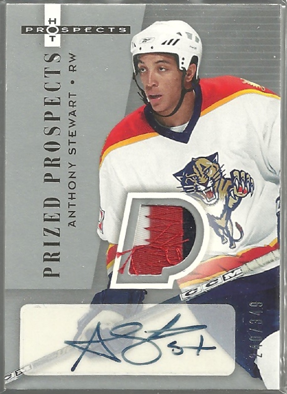 (image for) 2005-06 Hot Prospects #239 Anthony Stewart PATCH AUTO RC - 240/349