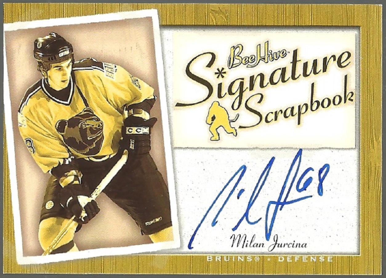 (image for) 2005-06 Beehive Signature Scrapbook #SSMJ Milan Jurcina AUTO