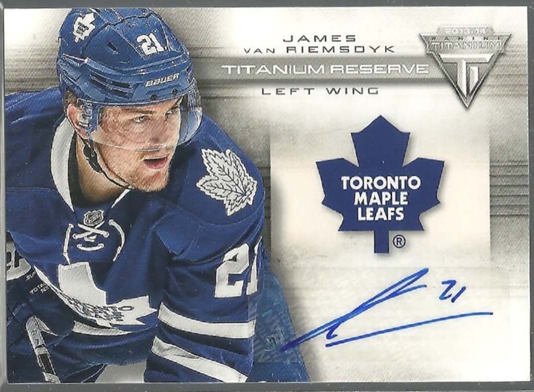 (image for) 2013-14 Panini Titanium Reserve Autographs #TRJVR J. van Riemsdy
