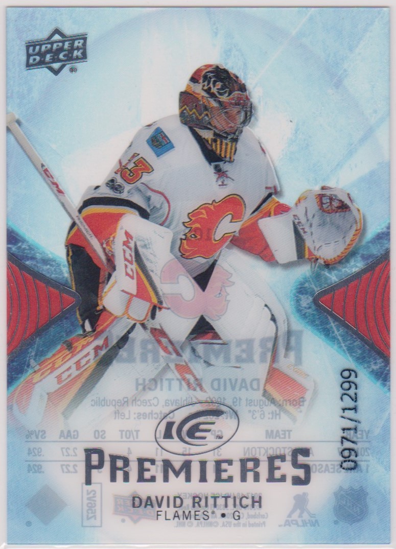 (image for) 2017-18 Upper Deck Ice #102 David Rittich 971/1299 RC