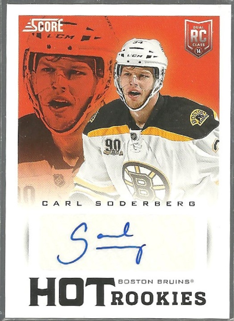 (image for) 2013-14 Score Hot Rookie Signatures #725 Carl Soderberg AUTO