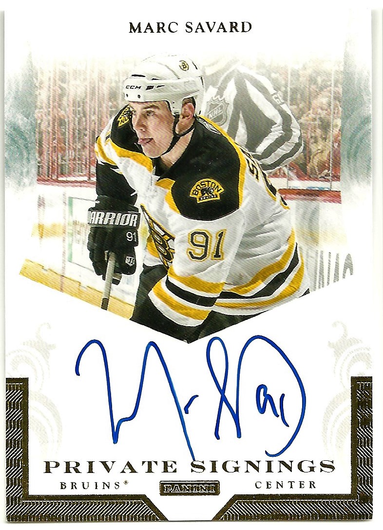 2011-12 Panini Private Signings #SAV Marc Savard (image for) 2011-12 Panini Private Signings #SAV Marc Savard