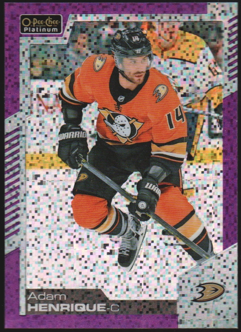 (image for) 2020-21 O-Pee-Chee Platinum Violet Pixels #81 Adam Henrique