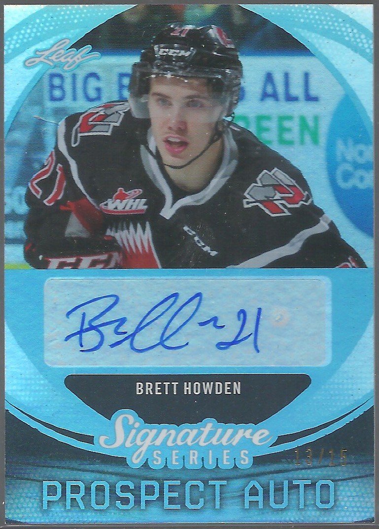 (image for) 2015-16 Leaf Signature Series Auto Blue #SPBH1 Brett Howden /15