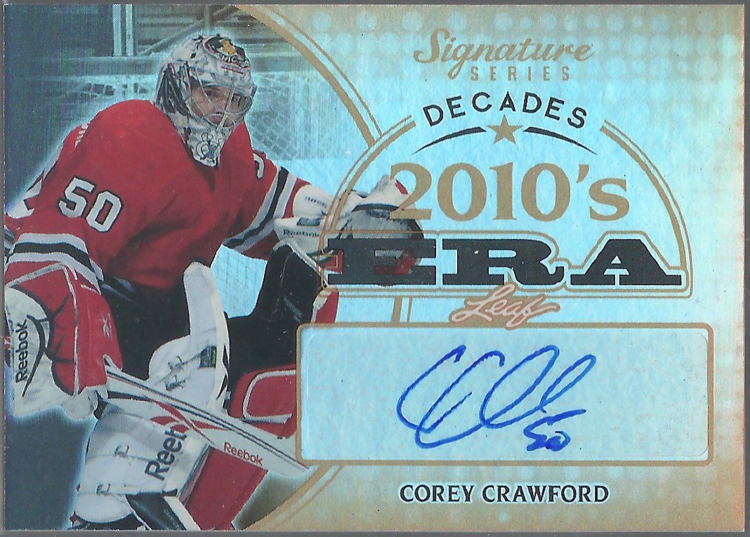 (image for) 2015-16 Leaf Signature Series Decades Auto #SDCC1 Corey Crawford