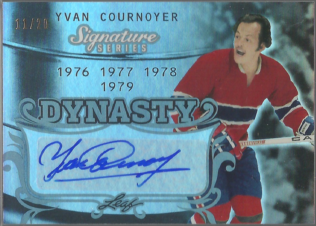 (image for) 2015-16 Leaf Signature Series Dynasty Gray #SDYYC1 Y Cournoyer