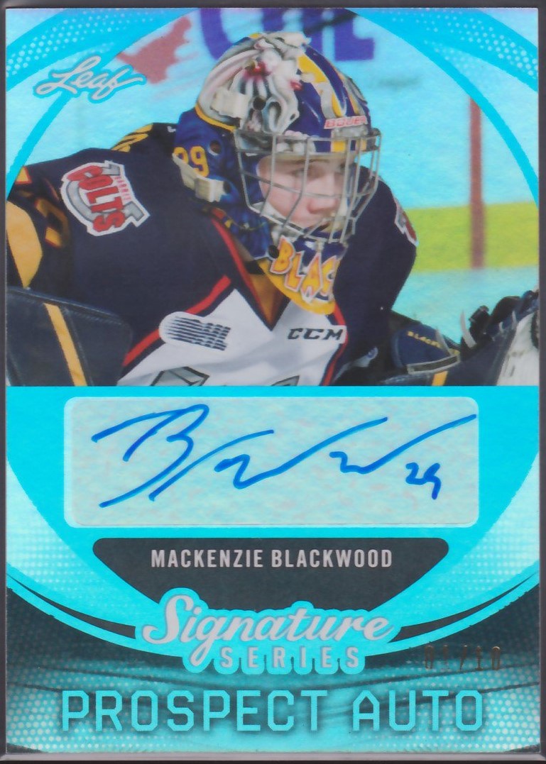(image for) 2015-16 Leaf Signature Series Auto Blue #SPMB1 M. Blackwood 1/10