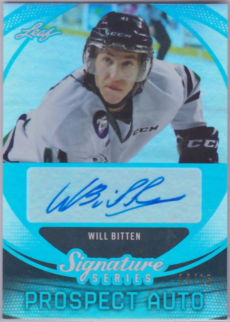 (image for) 2015-16 Leaf Signature Series Auto Blue #SPWB1 Will Bitten 14/15