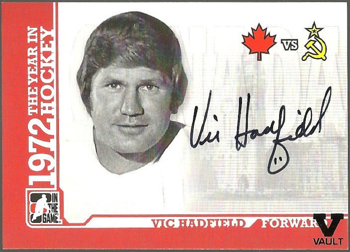 (image for) 2009-10 ITG 1972 The Year In Hockey Autographs #AVH Vic Hadfield