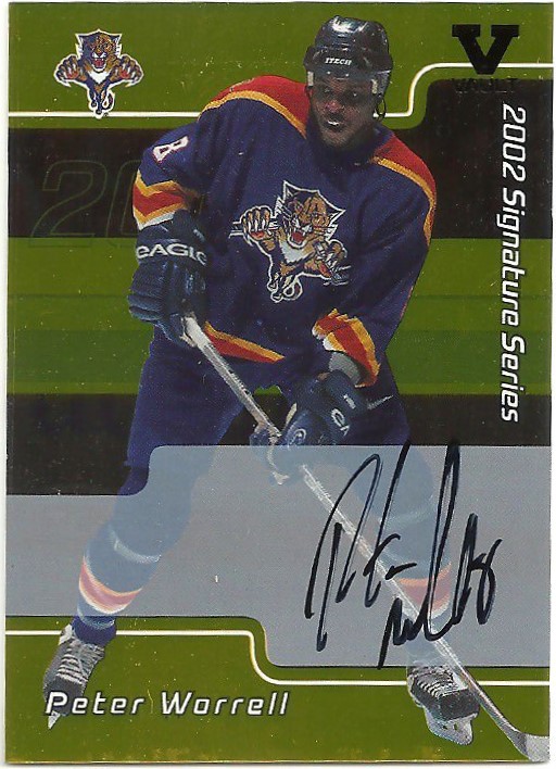 2001-02 BAP Signature Series Autographs Gold #61 Peter Worrell (image for) 2001-02 BAP Signature Series Autographs Gold #61 Peter Worrell