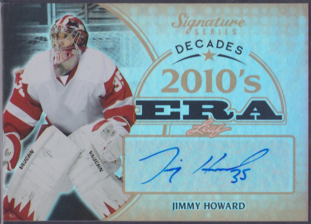 (image for) 2015-16 Leaf Signature Series Decades Auto #SDJH2 Jimmy Howard