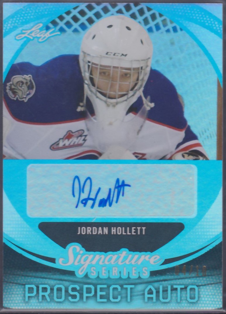 (image for) 2015-16 Leaf Signature Series Auto Blue #SPJH2 Jordan Hollett