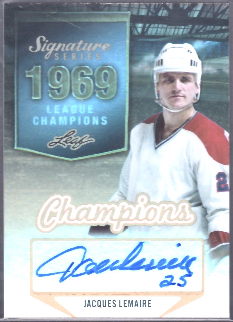 (image for) 2015-16 Leaf Signature Series Champions Auto #SCHBP1 J. Lemaire