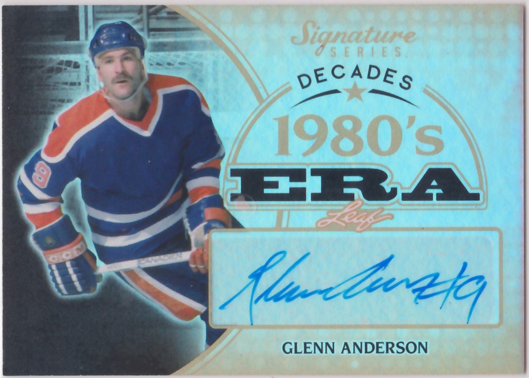 (image for) 2015-16 Leaf Signature Series Decades Auto #SDGA1 Glenn Anderson