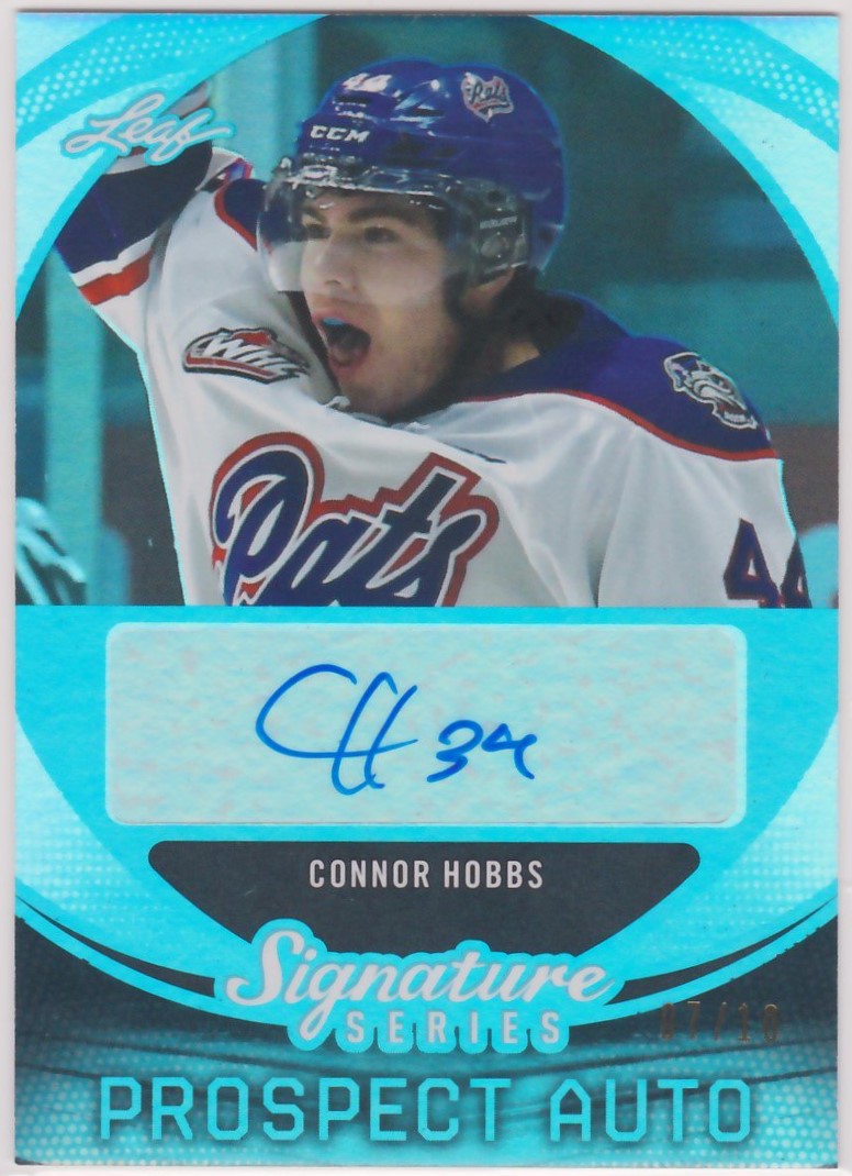 (image for) 2015-16 Leaf Signature Series Auto Blue #SPCH1 Connor Hobbs 7/10