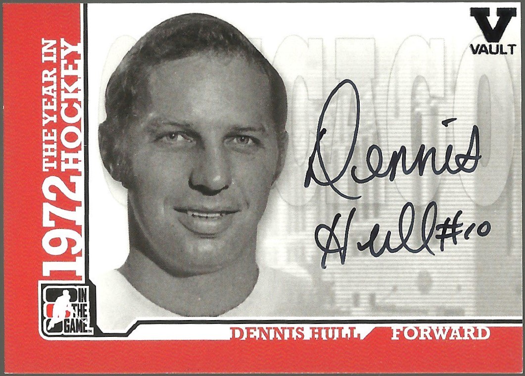 (image for) 2009-10 ITG 1972 The Year In Hockey Autographs #ADHU Dennis Hull