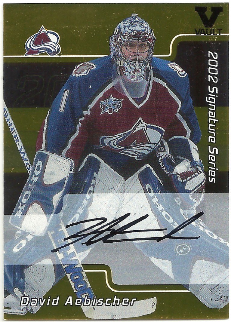 2001-02 BAP Signature Series Autographs Gold #180 D Aebischer (image for) 2001-02 BAP Signature Series Autographs Gold #180 D Aebischer