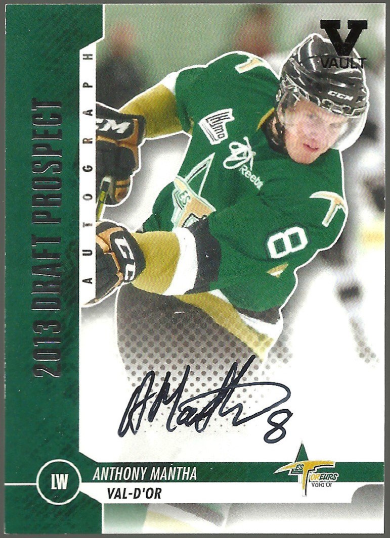 (image for) 2012-13 ITG Draft Prospects Autographs #AAM2 Anthony Mantha