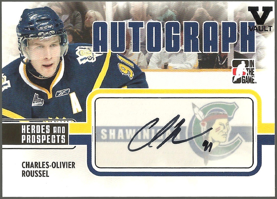 2009-10 ITG Heroes and Prospects Autographs #ACR C.-O. Roussel (image for) 2009-10 ITG Heroes and Prospects Autographs #ACR C.-O. Roussel