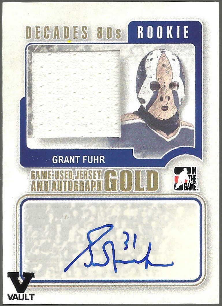 (image for) 2010-11 ITG Decades 1980s Rookie Jersey Auto Gold #GF G Fuhr 1/1