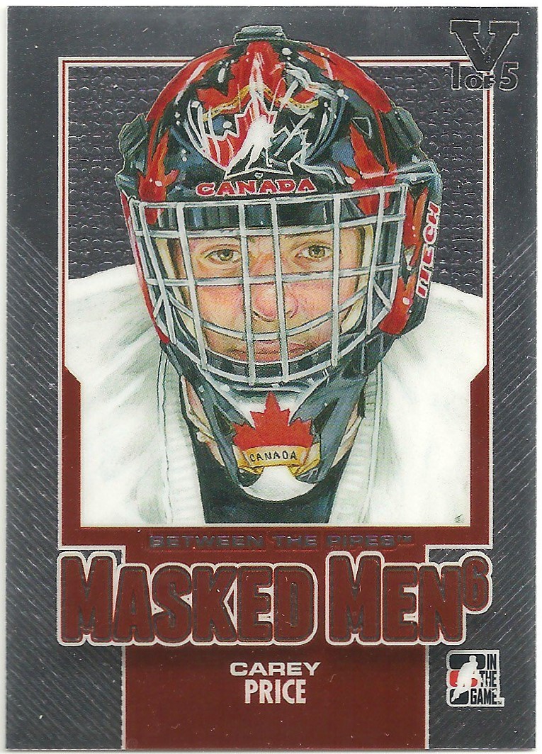 2013-14 Between the Pipes Masked Men Silver #MM48 Carey Price (image for) 2013-14 Between the Pipes Masked Men Silver #MM48 Carey Price