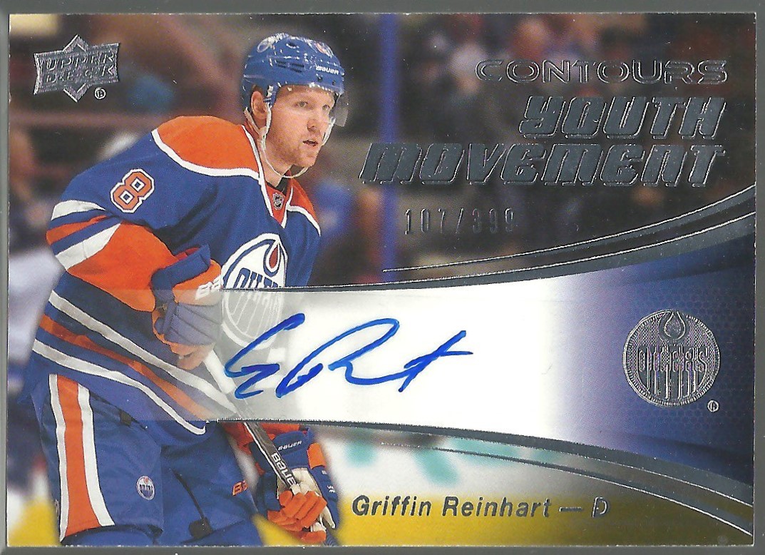 (image for) 2015-16 UD Contours Youth Movement Auto #YM16 Griffin Reinhart