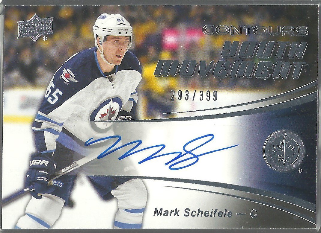 (image for) 2015-16 UD Contours Youth Movement Auto #YM4 Mark Scheifele