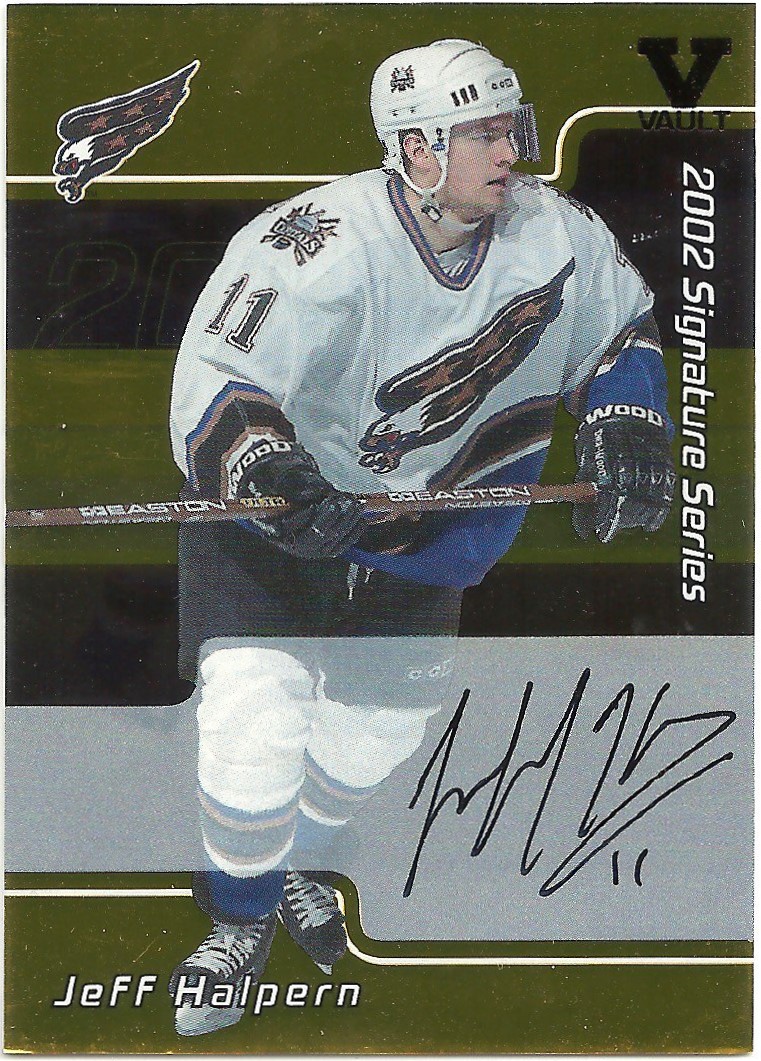 2001-02 BAP Signature Series Autographs Gold #172 Jeff Halpern (image for) 2001-02 BAP Signature Series Autographs Gold #172 Jeff Halpern